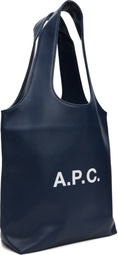 A.P.C. Navy Ninon Small Tote