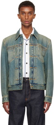 Ferragamo Blue Trucker Denim Jacket