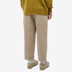 Beams Plus Men's 2 Pleats Twill Pant in Khaki