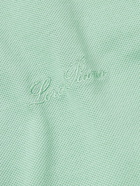 Loro Piana - Logo-Embroidered Cotton-Piqué Polo Shirt - Green