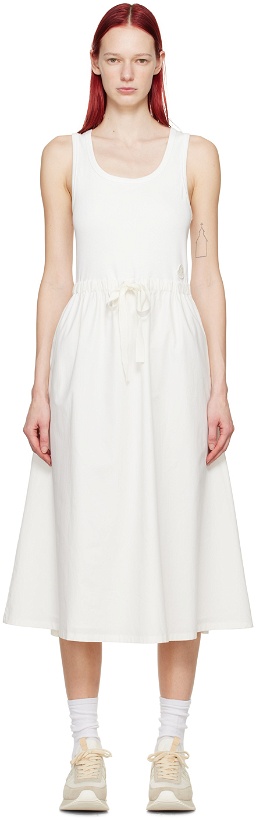 Photo: Moncler White Paneled Midi Dress