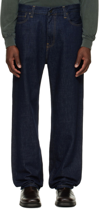 Photo: Carhartt Work In Progress Navy Aaron Jeans