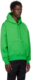 AMI Paris Green Ami De Coeur Hoodie