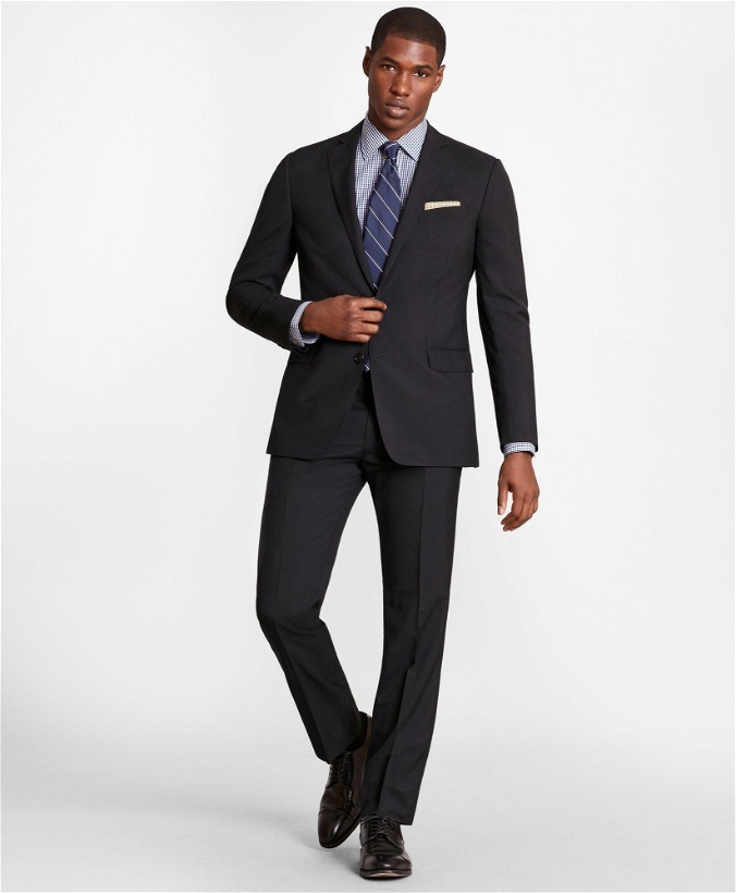 Photo: Brooks Brothers Men's Regent-Fit Wool Suit Jacket | Black