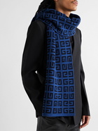 Givenchy - Logo-Intarsia Wool and Cashmere-Blend Scarf