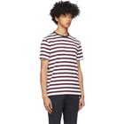 Ralph Lauren Purple Label White and Red Lisle T-Shirt