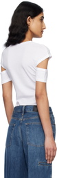 Helmut Lang White Slim Logo T-shirt