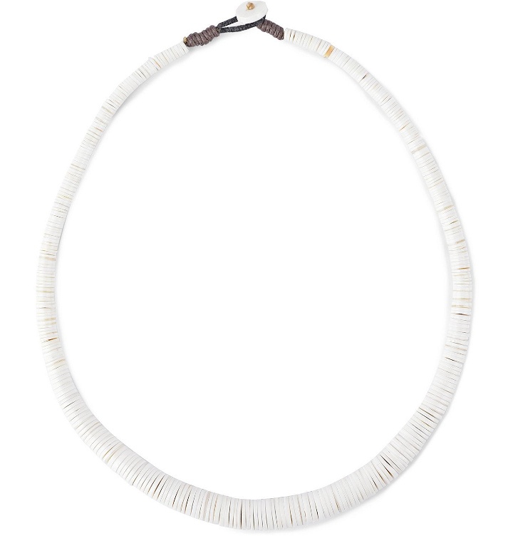 Photo: Peyote Bird - Shell Necklace - White