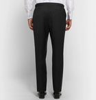 Richard James - Black Satin-Trimmed Wool and Mohair-Blend Tuxedo Trousers - Black