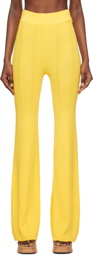 REMAIN Birger Christensen Yellow Straight-Leg Lounge Pants