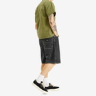 Stan Ray Men's Wide 5 Denim Shorts in Washed Black