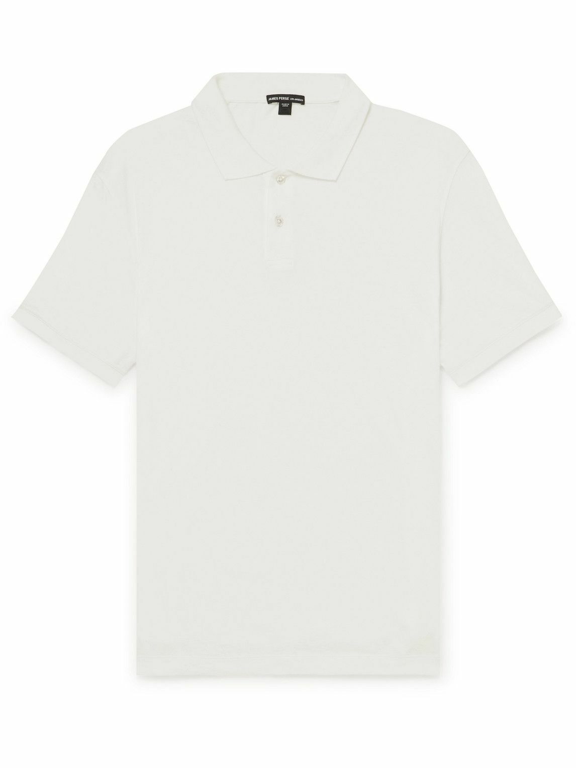 James Perse - Cotton-Jersey Polo Shirt - White