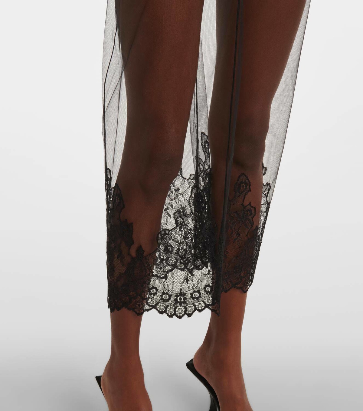 The Attico Sheer lace bodysuit