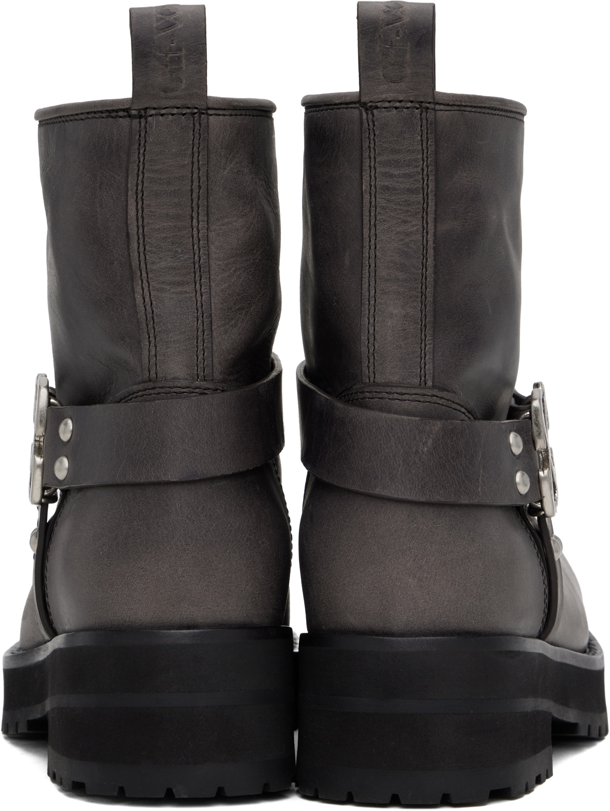 Off-White Gray Off Track Boots Off-White Off-White Gray Off Track Boots Off-White