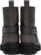 Off-White Gray Off Track Boots
