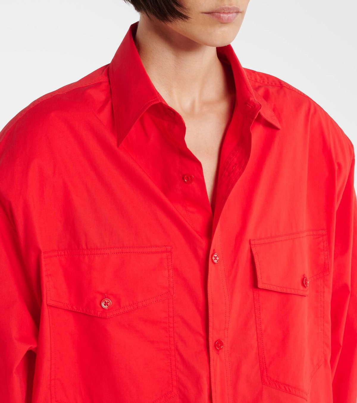 The Frankie Shop Calren cotton shirtdress