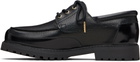 Casablanca Black Leather Boat Shoes