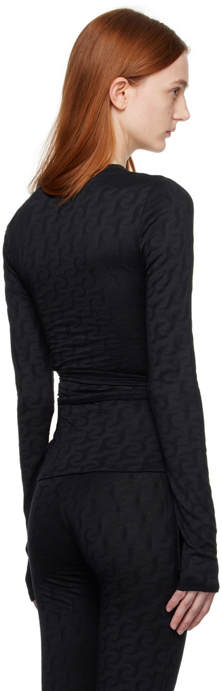 Jade Cropper SSENSE Exclusive Black Long Sleeve T-Shirt