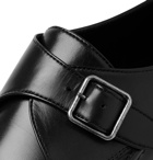 SAINT LAURENT - Sinclair Leather Monk Strap Shoes - Black