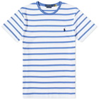 Polo Ralph Lauren Men's Striped Pima Multicolour Pony T-Shirt in Liberty/White