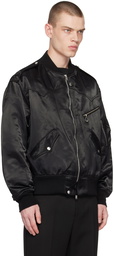 The Letters Black Western Bomber Jacket