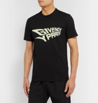 Givenchy - Glow-in-the-Dark Logo-Print Cotton-Jersey T-Shirt - Black