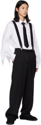 Yohji Yamamoto Black Woolly 2Way Suspenders