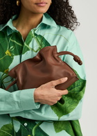 Loewe X Suna Fujita Flamenco Hamster Mini Leather Clutch - Brown - One Size