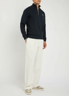 Fred Perry Half-zip Cotton Sweatshirt Navy