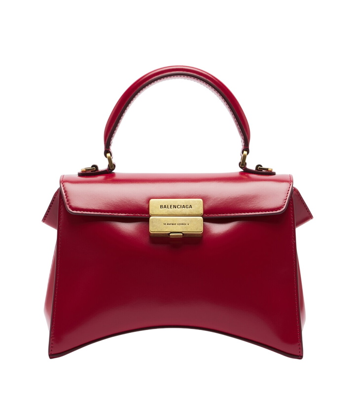 Photo: Balenciaga Hourglass Avenue Small leather top-handle bag