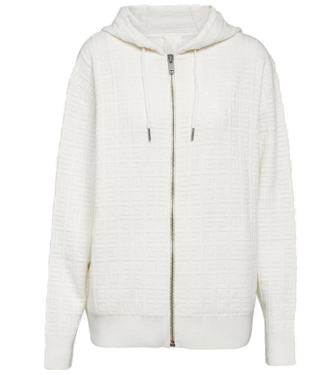 Photo: Givenchy 4G jacquard cashmere hoodie
