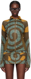 Raga Malak Multicolor Spiral Turtleneck