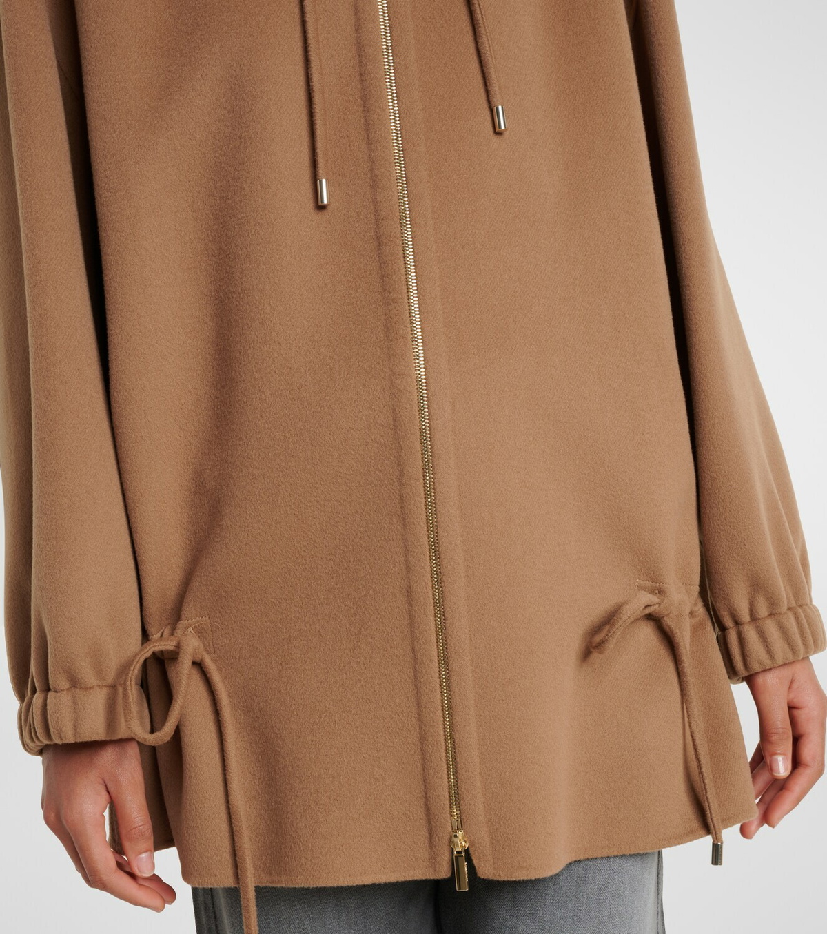 'S Max Mara Hooded virgin wool jacket