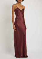 Nili Lotan Cami Silk Gown Red
