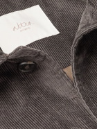 Altea - Stafford Cotton and Cashmere-Blend Corduroy Overshirt - Gray
