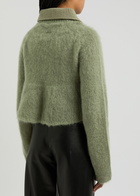 Loewe Mohair-blend Polo Jumper Khaki