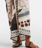 La DoubleJ Printed cotton beach cover-up
