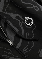 Aape Camo Hooded Cotton-blend Sweatshirt Black