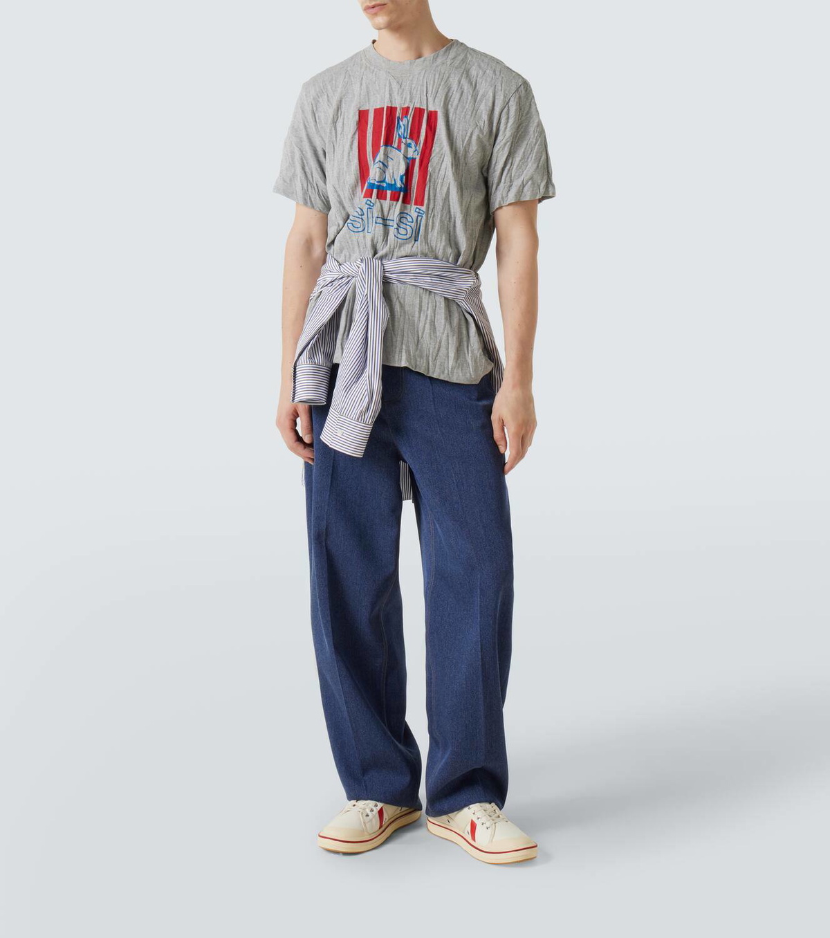 Bottega Veneta Printed cotton-blend jersey T-shirt