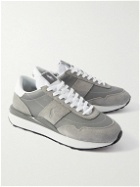 Polo Ralph Lauren - Train 89 Rubber-Trimmed, Suede and Mesh Sneakers - Gray