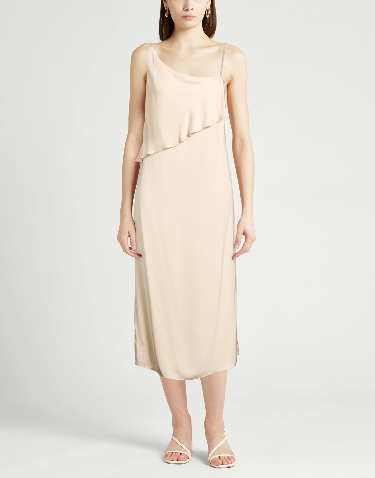 Peserico Womens Midi dress in Beige