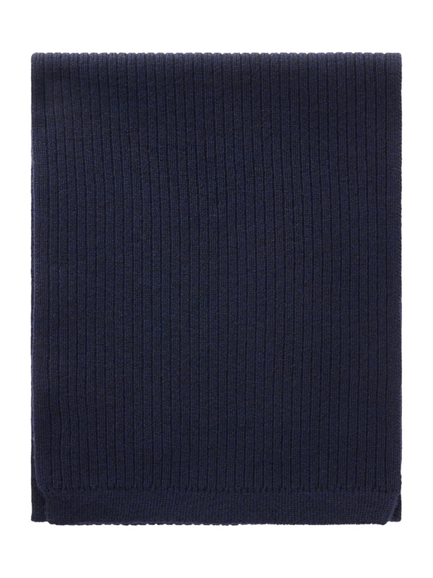 Photo: Blue Blue Japan - Wool, Yak and Cashmere-Blend Scarf - Blue