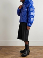 Moncler Genius - A$AP Rocky Bahianinha Quilted Glossed-Shell Hooded Down Jacket - Blue