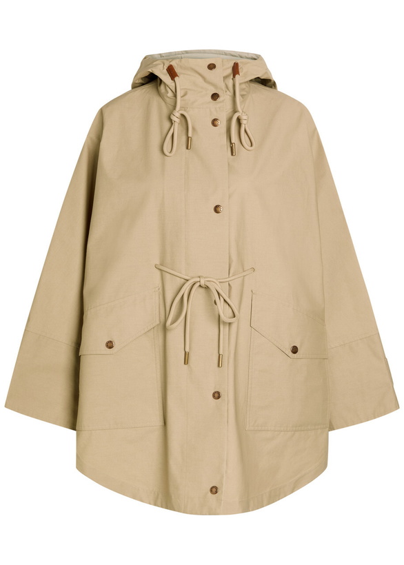 Photo: Moncler Brunnera Logo-appliquéd Cotton-blend Parka Coat - Rust - One Size