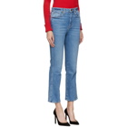 Khaite Blue Benny Crop Flare Jeans