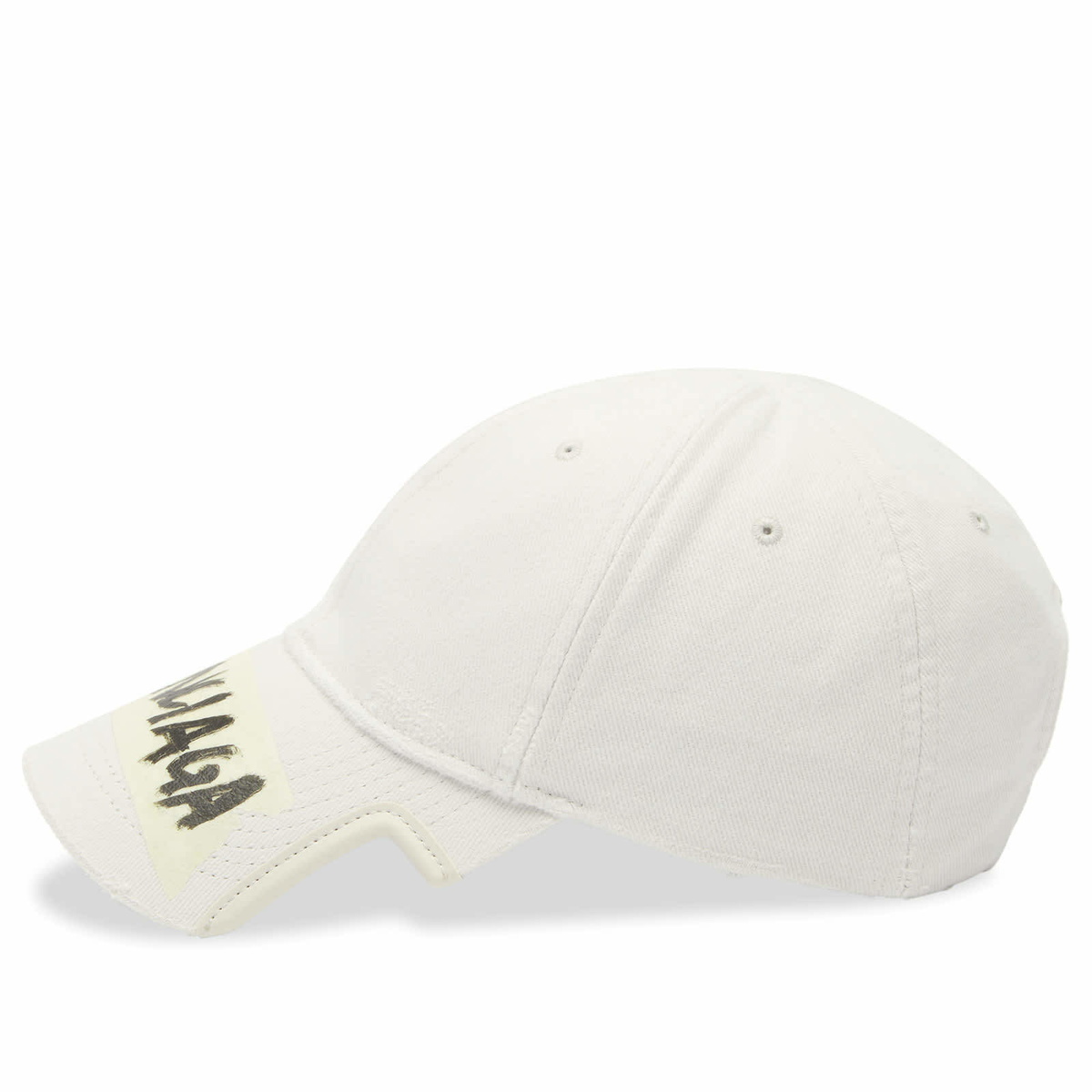 Balenciaga Men's Logo Cap in Dirty White Balenciaga