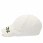 Balenciaga Men's Logo Cap in Dirty White