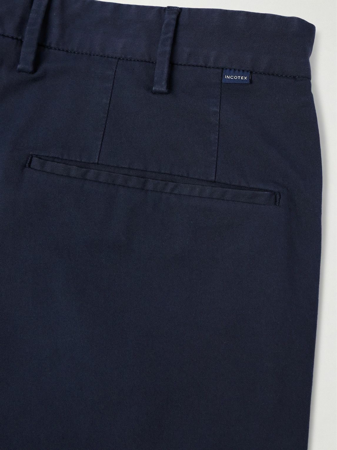 Incotex - Venezia 1951 Slim-Fit Straight-Leg Cotton-Blend Bermuda Shorts - Blue