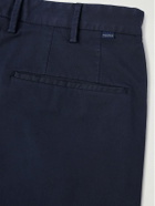 Incotex - Venezia 1951 Slim-Fit Straight-Leg Cotton-Blend Bermuda Shorts - Blue