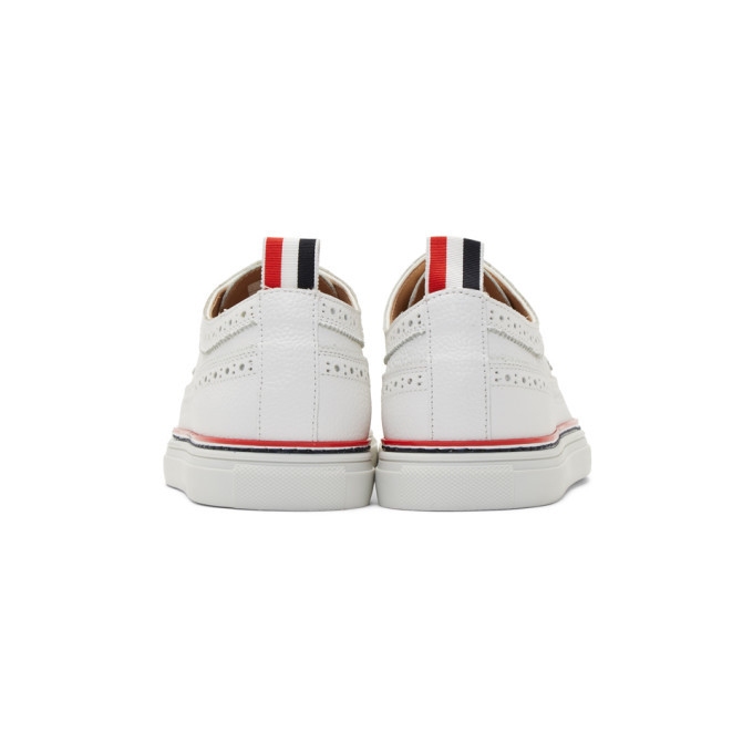 Thom Browne White Longwing Brogue Sneakers Thom Browne